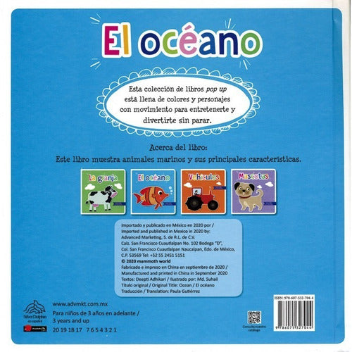 Libro Pop Ups Con Movimiento: El Oceáno