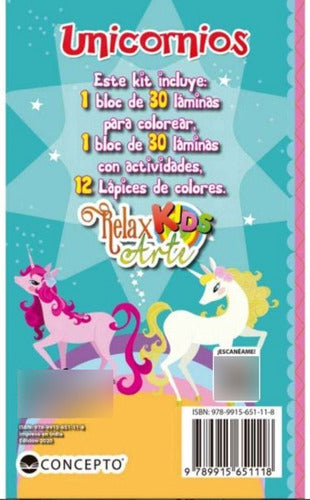 Kit De Arte Relax Arte Kids Unicornios Winbook