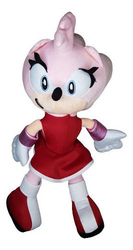 Peluche Suave Amy Rose Sonic The Hedgehog Rosa 49cm Kenji T.