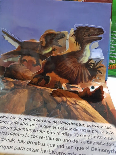 Cuentos Infantiles Dinosaurios Pop Up 3d 4 Tomos