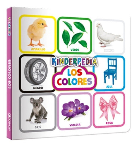 Colección 4 Libros Kinderpedia Vocales,números,colores...