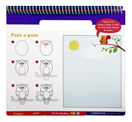 Set 2 Libros. Mi Primer Libro Borrable Letras,juegos,números