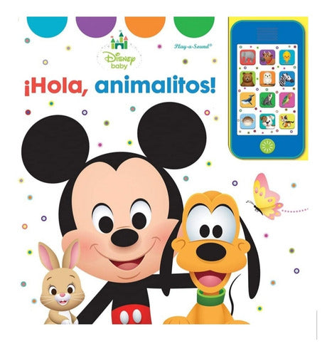 Libro Con Sonidos Disney Baby Mickey Mouse Hola Animalitos