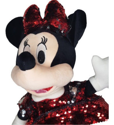 Peluche Minnie Mouse Disney 50 Cm Lentejuelas Brillantes