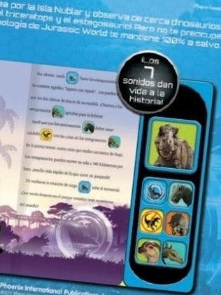 Libro Con Sonidos Jurassic World Rueda Con Los Dinosaurios