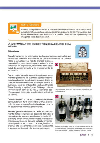 Tecnología 3. Secundaria. Énfasis Informática. Preludio