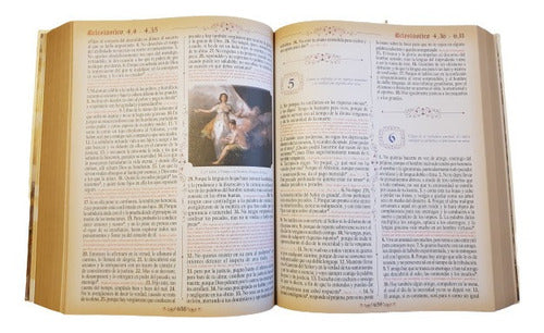 Sagrada Biblia Dorada De Lujo Edición Latinoamericana