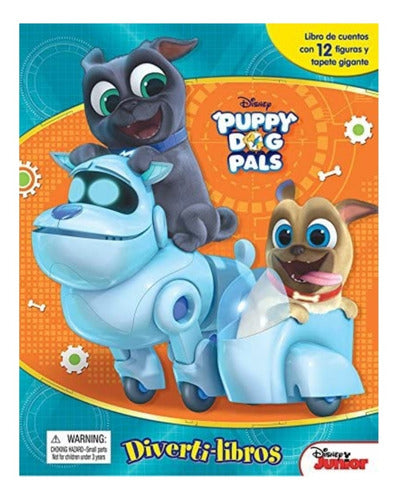 Divertilibros Disney Jr Puppy Dogs Pals 12 Figuras Y Tapete