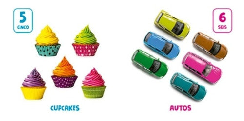 Colección 4 Libros Kinderpedia Vocales,números,colores...