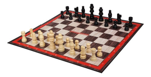 Ajedrez Clásico De Lujo Juego De Mesa 32 Piezas De Madera