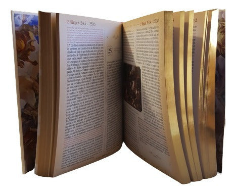 Sagrada Biblia Dorada De Lujo Edición Latinoamericana