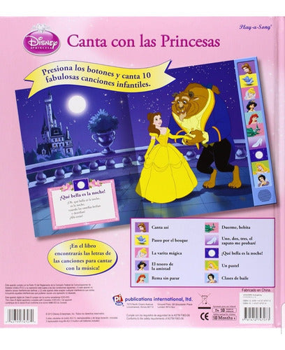 Libro Pasta Dura Disney Canta Con Las Princesas