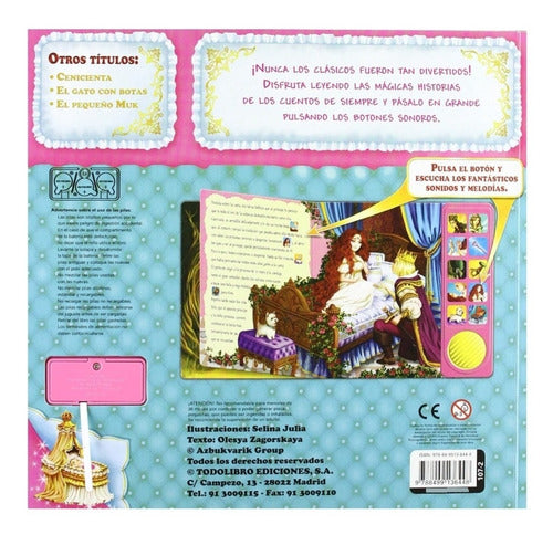 Cuento Sonoro La Bella Durmiente Pasta Dura 10 Sonidos