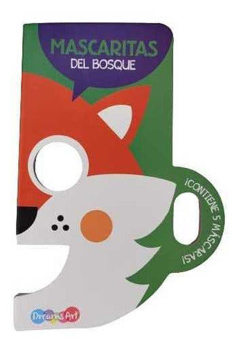 Set 4 Libros Pasta Dura Mascaritas. Zoológico, Bosque,granja