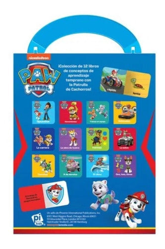 Colección De 12 Libros De Cartón Paw Patrol Nickelodeon