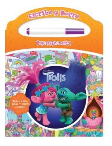 Busca Y Encuentra Escribe Y Borra Dreamworks Trolls