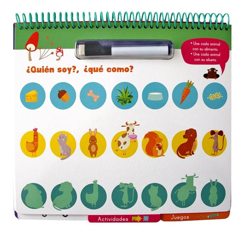 Set 2 Libros. Mi Primer Libro Borrable Letras,juegos,números