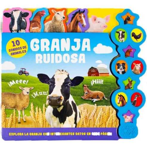 Libro Pasta Dura Granja Ruidosa 10 Sonidos Divertidos