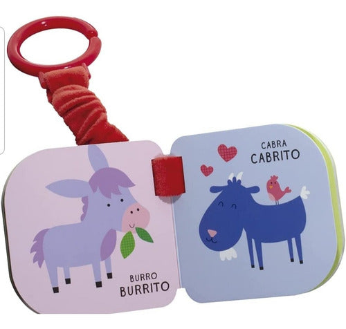 Set 3 Libros De Carriola. Animales Salvajes, Bebés, Granja