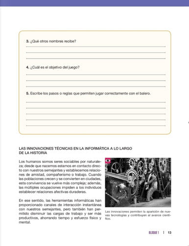 Tecnología 3. Secundaria. Énfasis Informática. Preludio