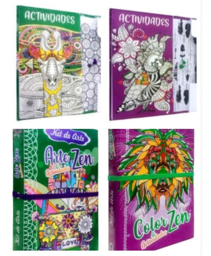 Set 2 Kit Arte Arte Zen Y Actividades/color Zen Y Actividade