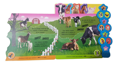 Libro Pasta Dura Granja Ruidosa 10 Sonidos Divertidos