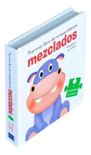 Set 4 Libros C/rompecabezas Mezclados Animales De La Granja