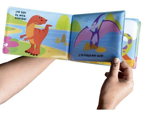Libro Manopla Dinosaurios Con Guante Para Baño