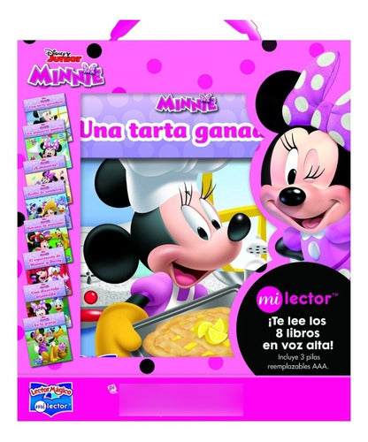 Lector Electrónico Disney Junior Minnie Biblioteca 8 Libros