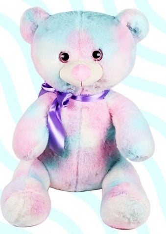 Oso Tiedye Suave De Colores 40 Cm