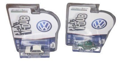 1 Carro Volkswagen Rabbit 1977&classic Beetle Greenlight