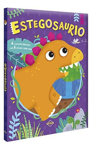 Colección 4 Libros Rompecabezas Tiranosaurio, Triceratops...