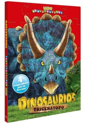 Coleccion 3 Tomos Increíbles Dinosaurios Con Rompecabezas