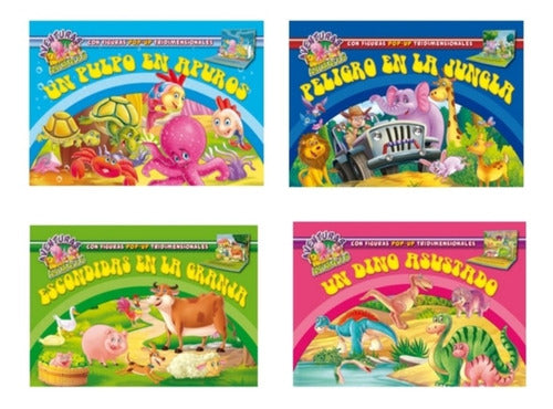 Colección Aventuras Animales Pop-up Tridimensional