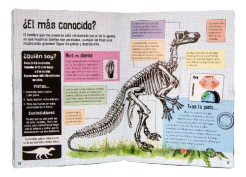 Set 2 Libros Huesos Y Huellas Dinosaurios/animales Winbook