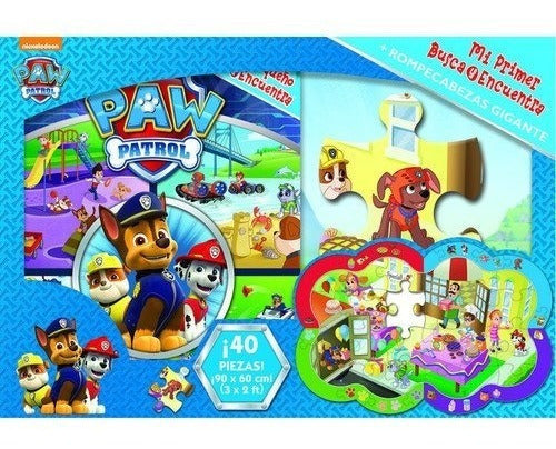 Libro Paw Patrol Busca Y Encuentra Con Rompecabezas