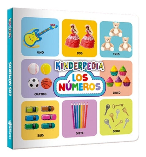 Colección 4 Libros Kinderpedia Vocales,números,colores...