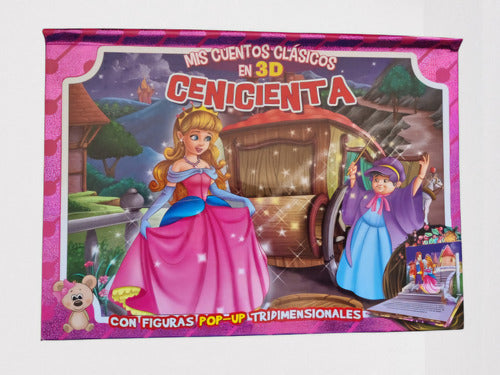 Set 4 Libros Mis Cuentos Clásicos En 3d,cenicienta,bambi...