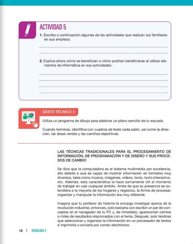 Tecnología 2. Secundaria. Énfasis Informática. Preludio