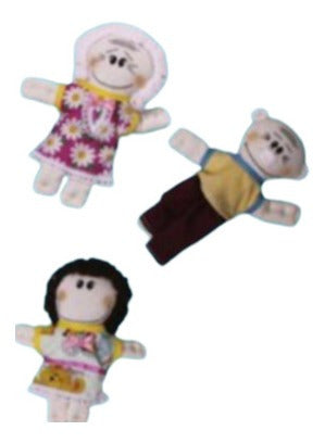 Kit De Títeres De La Familia, Abuelo, Abuela, Mamá, Papá...