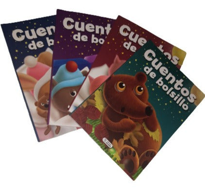 Colección Cuentos De Bolsillo 4 Tomos Ediciones Saldaña
