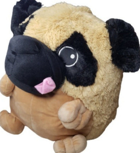Peluche Suave De Perrito Pug 38 Cm