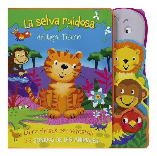 Set 4 Libros Con Ventanas.amigos Del Bosque, Selva, Granja..