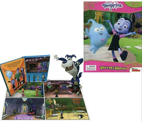 Divertilibros Disney Jr Vampirina 12 Figuritas Y 1 Tapete