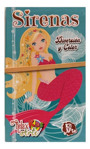 Relax Arte Kids. Sirenas. Diversión Y Color Con 12 Colores
