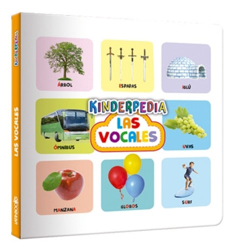 Colección 4 Libros Kinderpedia Vocales,números,colores...