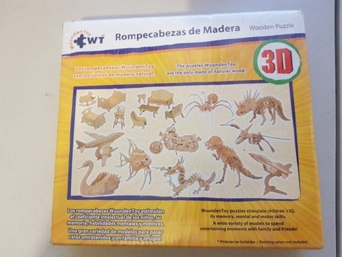 Rompecabezas De Madera Gran Pteranodón 3d
