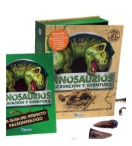 Dinosaurios Excavación Y Aventura Kit Libro Envío Gratis