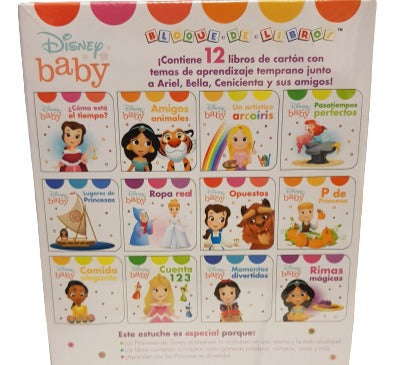 Mi Primera Biblioteca Disney Baby Princesas 12 Libros Bloque