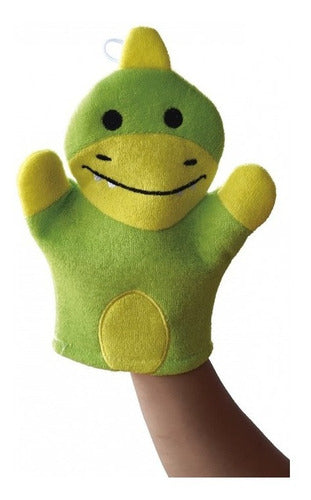 Libro Manopla Dinosaurios Con Guante Para Baño